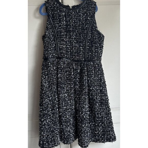 Lavender US Angels Girls 10 Sleeveless Black Textured Dress New - Picture 2 of 12